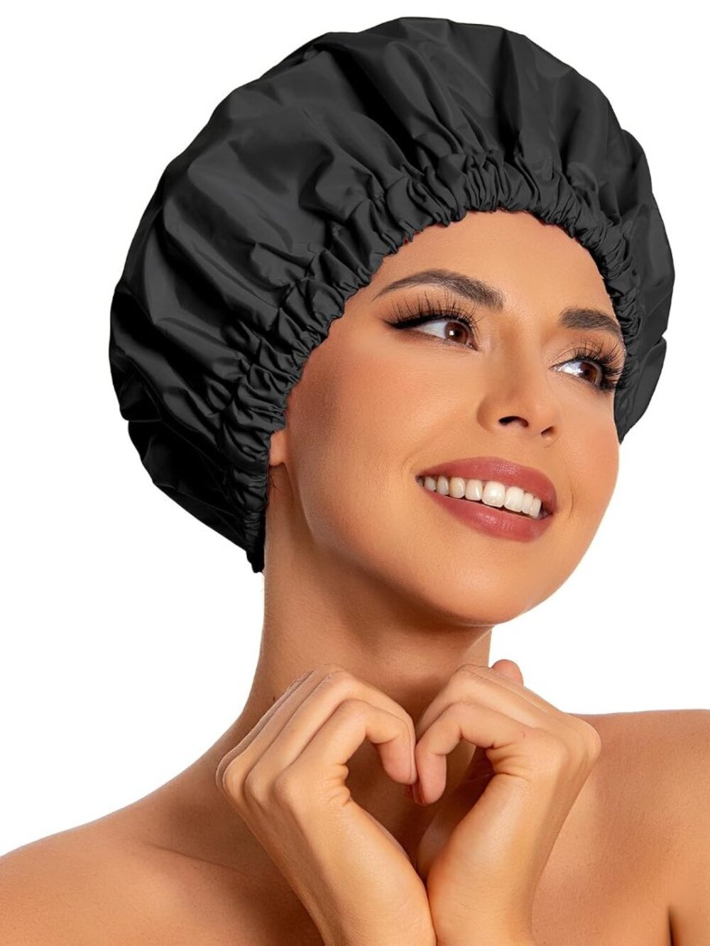 Shower Caps for Women Reusable Waterproof, Shower Hair Cap